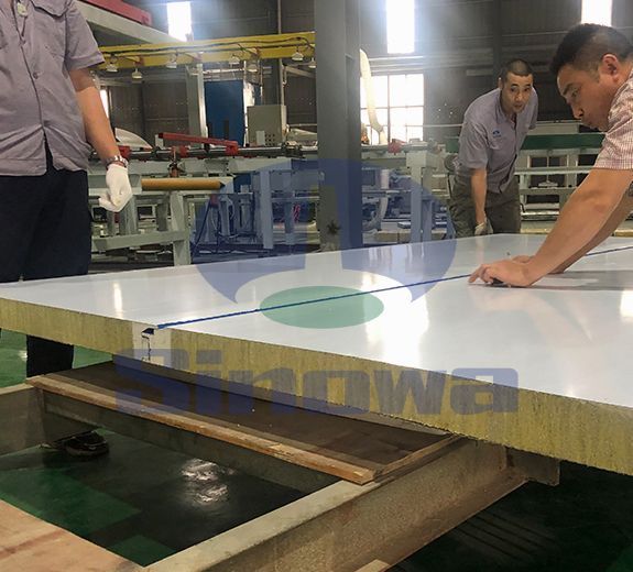 Polyurethane Composite Rock Wool Board Production Line,Sinowa